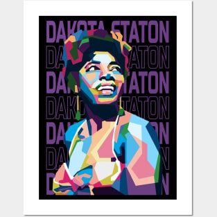 Abstract Dakota Staton Jazz In WPAP Posters and Art